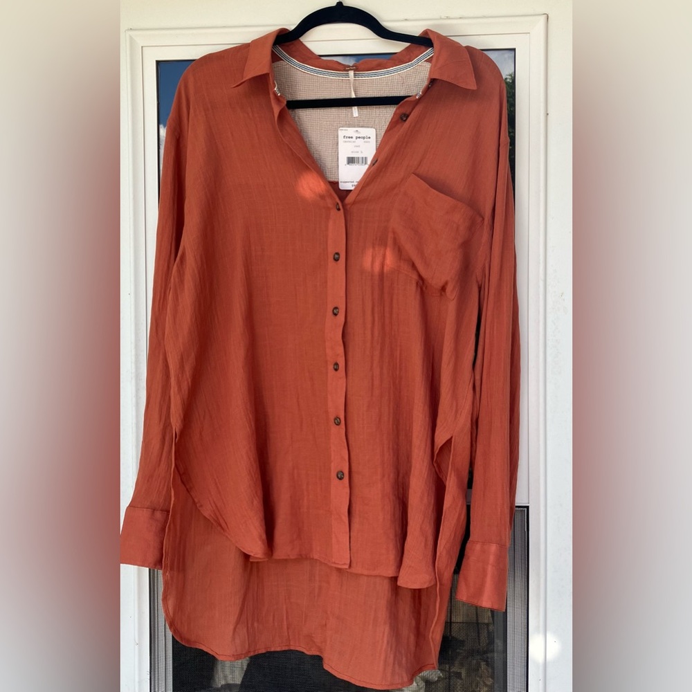 Free People - That’s a Wrap - button down shirt - NWT